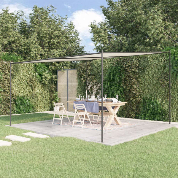 Garten Living Pavillon 4X4 M 180 G/M² Stoff Und Stahl Wayfair.de